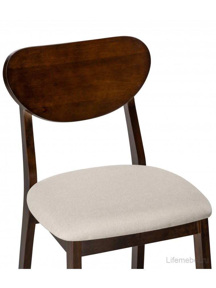 Деревянный стул Loid dirty oak / light beige
