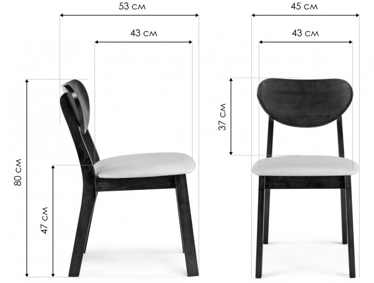 Деревянный стул Loid dirty oak / light beige