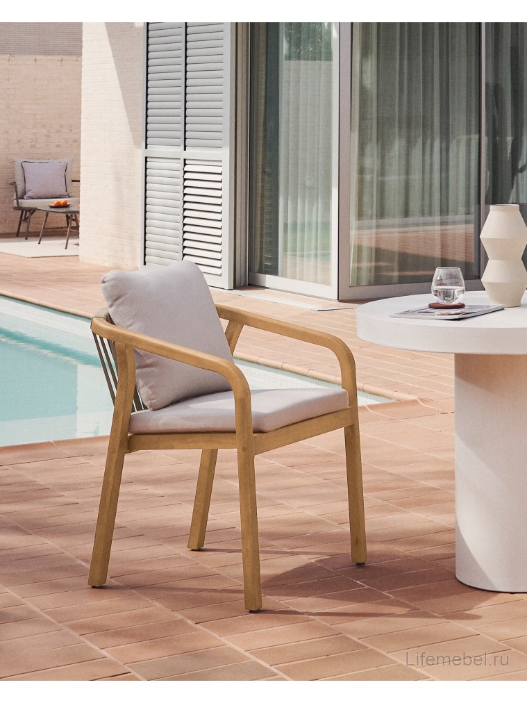 Деревянный стул Malaret белый / натуральный