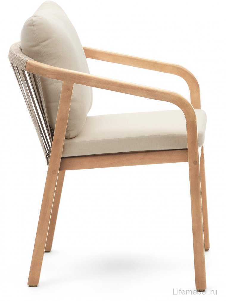 Деревянный стул Malaret белый / натуральный