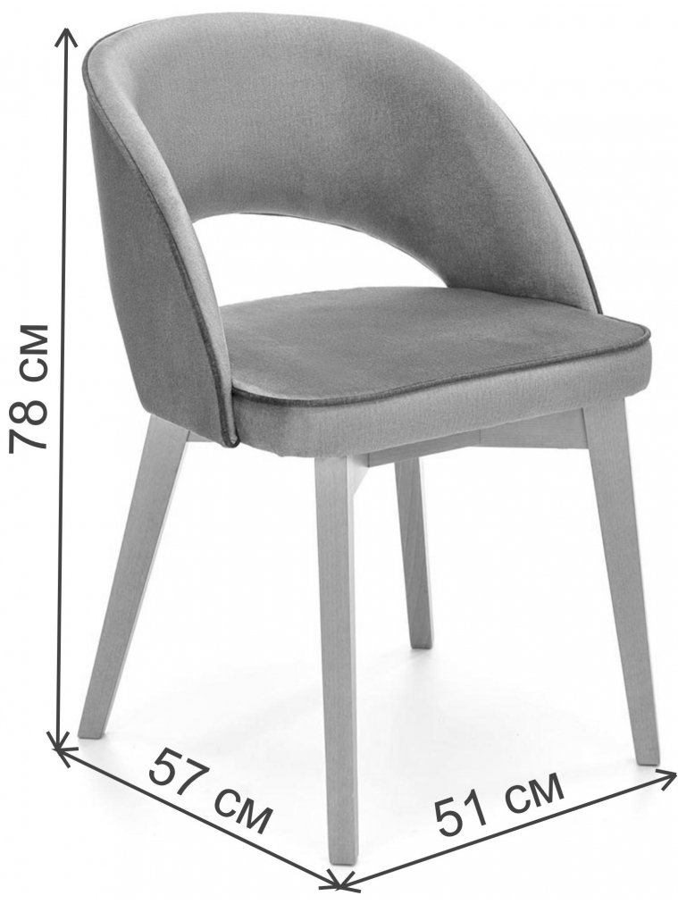 Деревянный стул Мэнни зеленый / дуб медовый