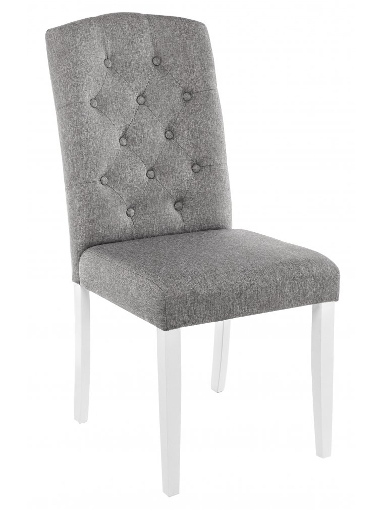 Деревянный стул Menson 03 white / fabric pebble