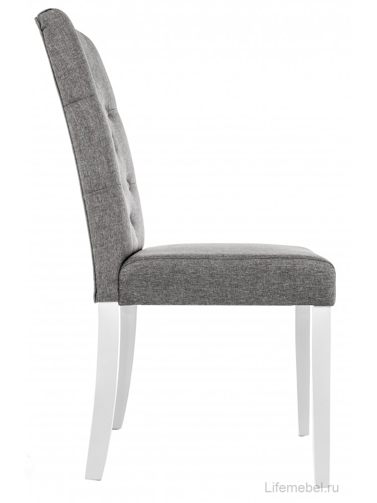 Деревянный стул Menson 03 white / fabric pebble