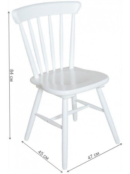 Деревянный стул Модерн белая эмаль