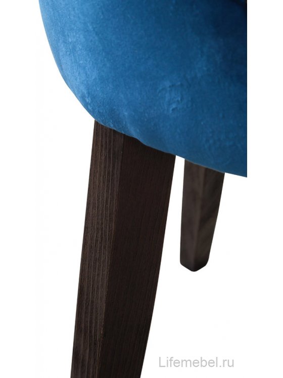 Деревянный стул Модерн синий / дуб гладстоун