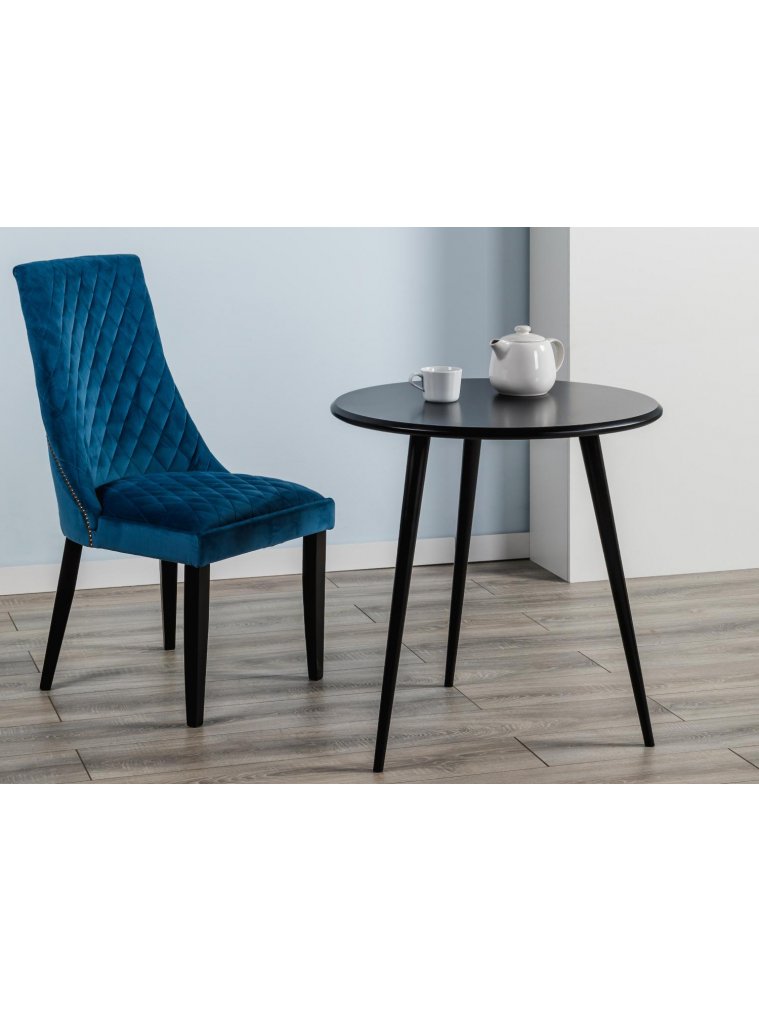 Деревянный стул Модерн синий / дуб гладстоун