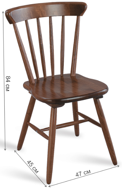 Деревянный стул Модерн темный орех