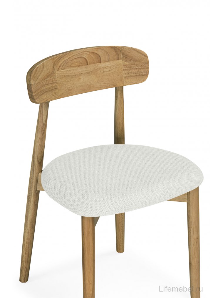 Деревянный стул Okava 1 бежевая рогожка / светлое дерево 
