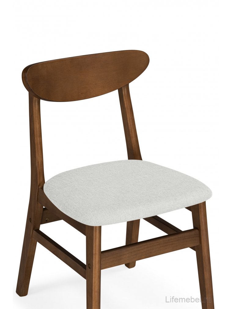 Деревянный стул Okava бежевый / орех