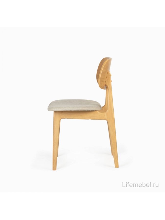 Деревянный стул Ottos ткань бежевый