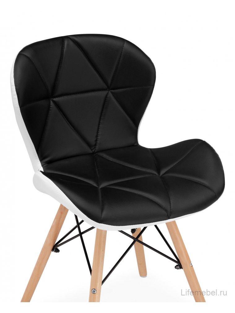 Деревянный стул PC-027 black / white