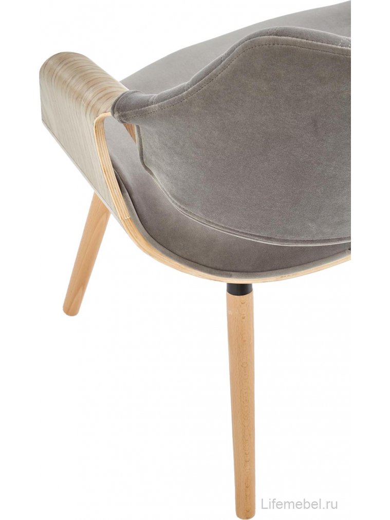 Деревянный стул Прола дуб светлый / серый