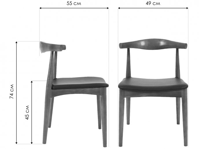 Деревянный стул DС-593 светлый