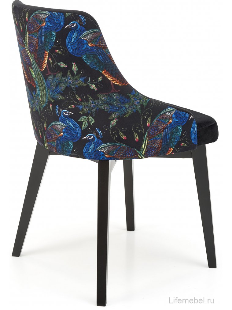 Деревянный стул Ресил черный / черный