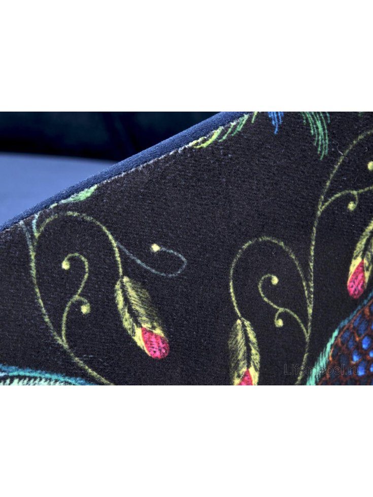 Деревянный стул Ресил темно-синий / черный