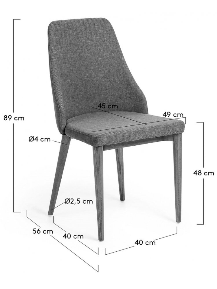 Деревянный стул Roxie горчичный