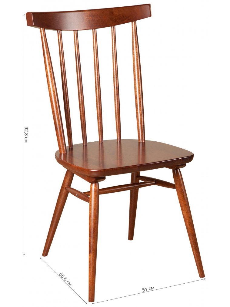 Деревянный стул Самурай темный орех