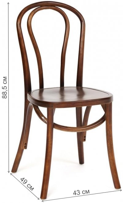 Деревянный стул Secret De Maison Thonet Classic Chair/Тонет Классик Чаир мод.СB2345 темный орех №5