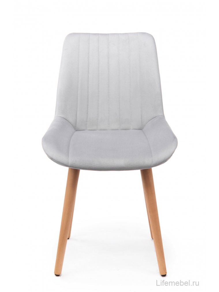 Деревянный стул Седа 360 светло-серый (zd 960) / светлое дерево