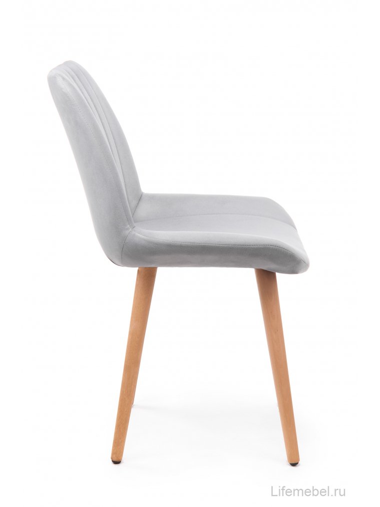 Деревянный стул Седа 360 светло-серый (zd 960) / светлое дерево