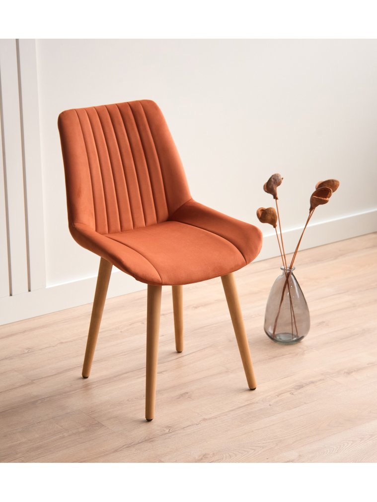 Деревянный стул Седа 360 терракотовый (zd 432) / светлое дерево