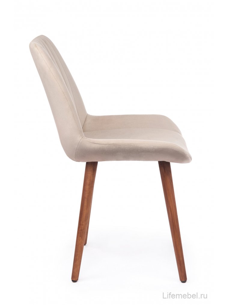 Деревянный стул Седа бежевый (zd 210) / темное дерево