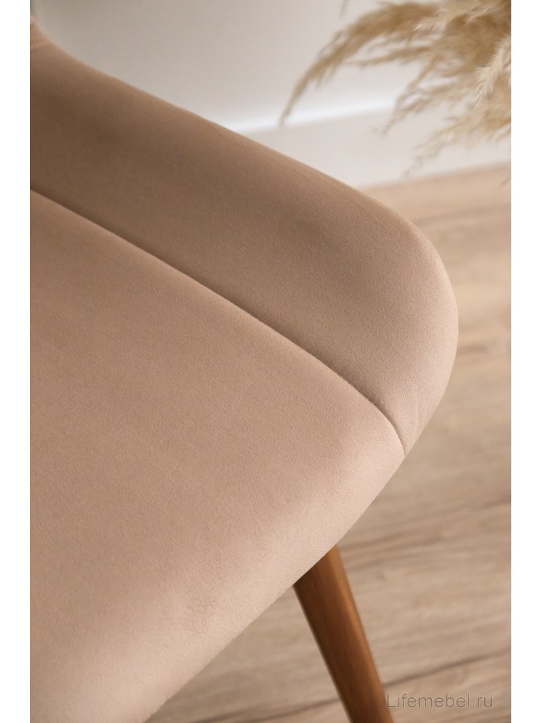 Деревянный стул Седа бежевый (zd 210) / темное дерево