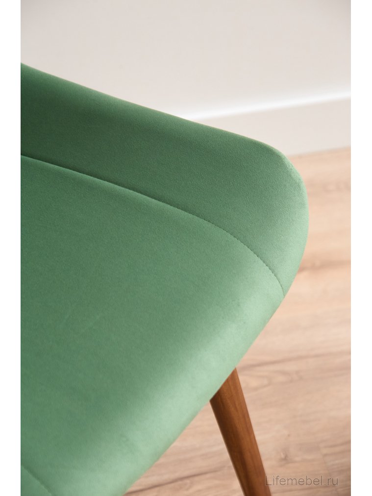 Деревянный стул Седа фисташковый (zd 651) / темное дерево