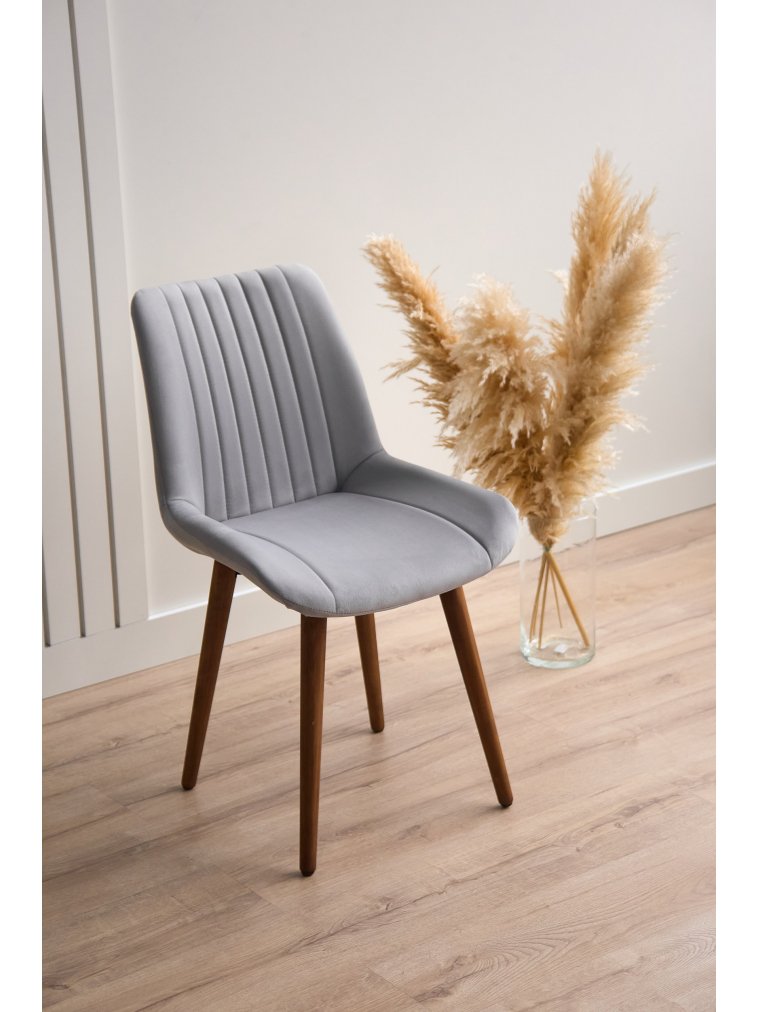 Деревянный стул Седа светло-серый (zd 960) / темное дерево