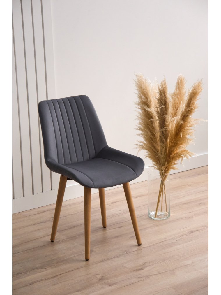 Деревянный стул Седа темно-серый (zd 995) / светлое дерево