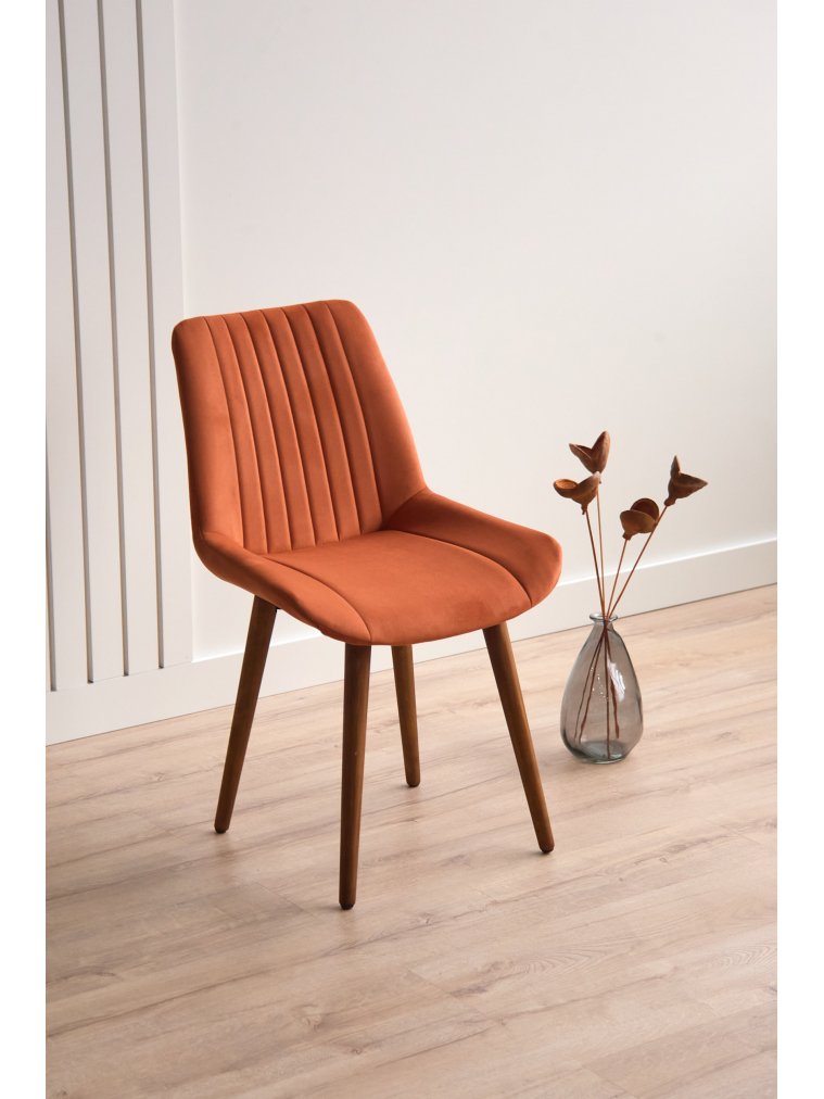 Деревянный стул Седа терракотовый (zd 432) / темное дерево