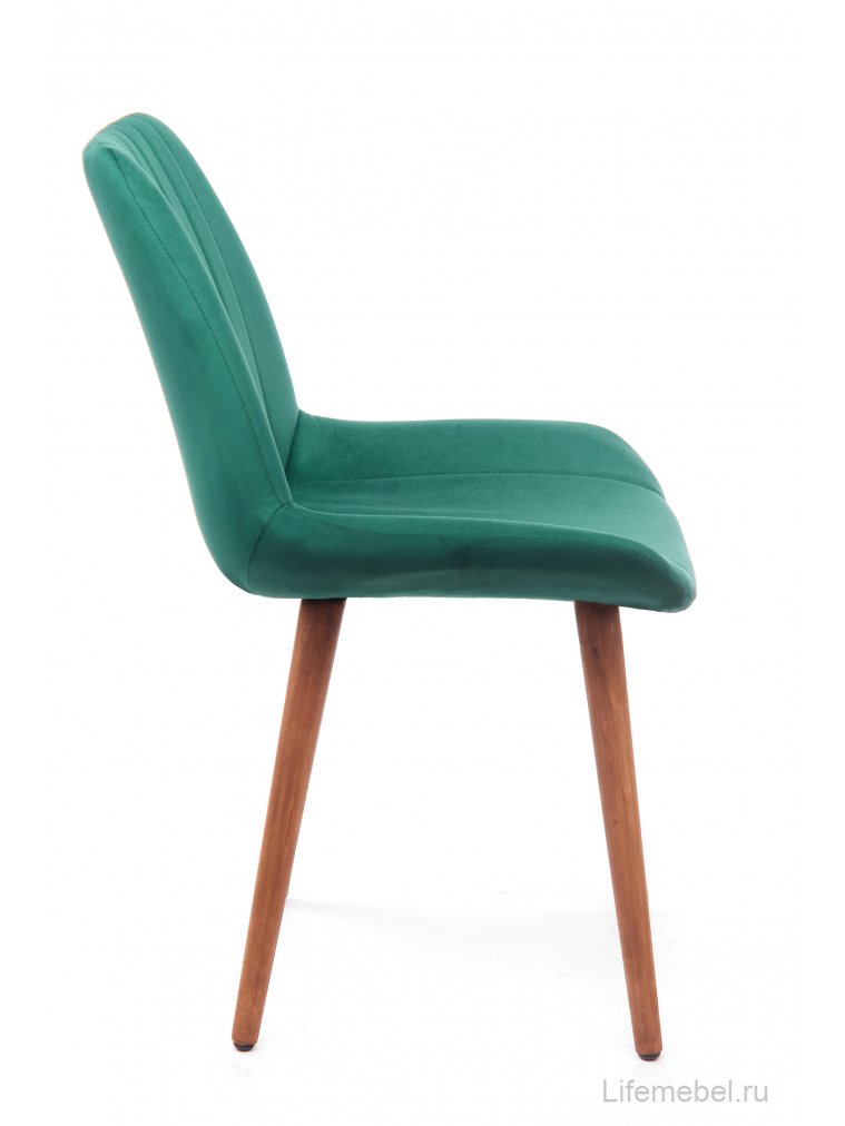 Деревянный стул Седа зеленый (zd 667) / темное дерево
