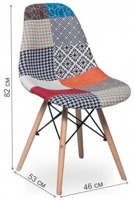 Деревянный стул SN-825 ткань fabric №3 / beech