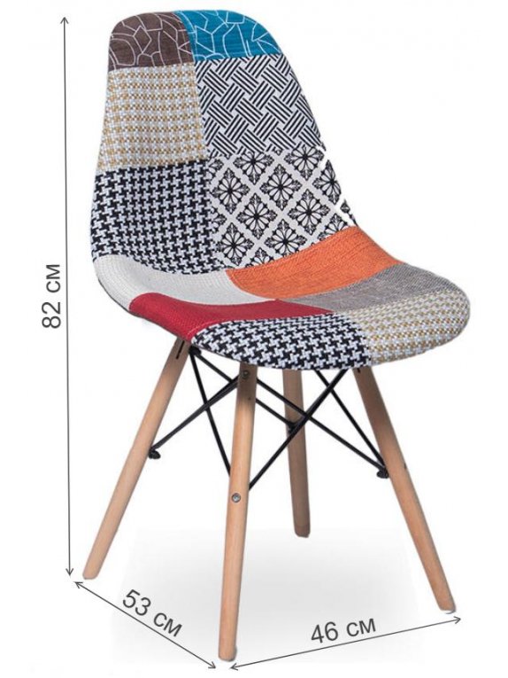 Деревянный стул SN-825 ткань fabric №3 / beech