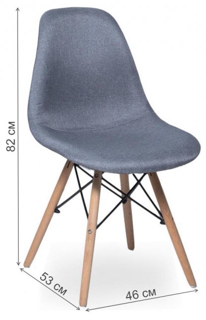 Деревянный стул SN-825 ткань grey / beech