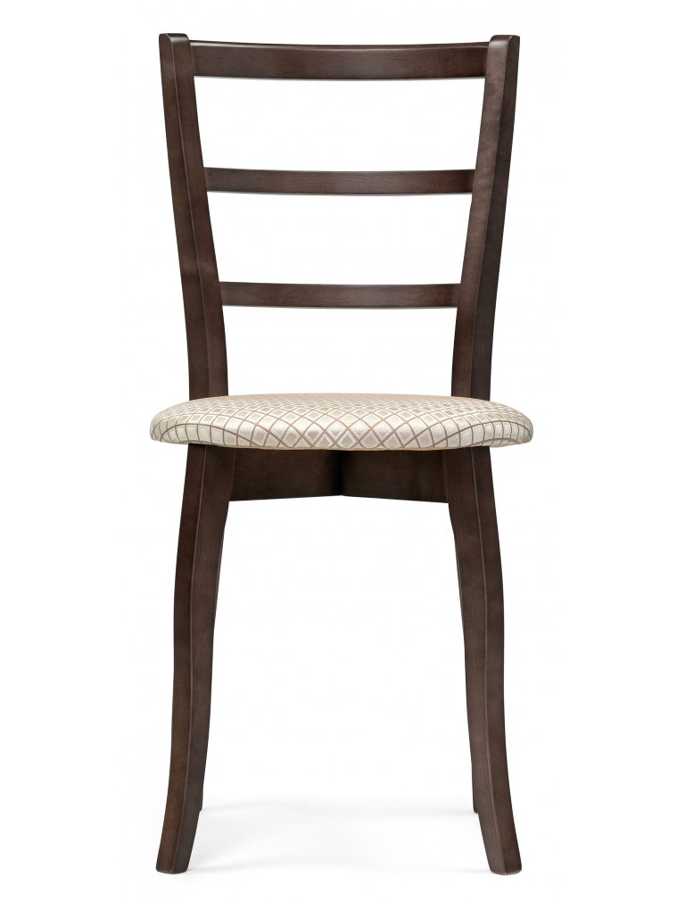 Деревянный стул Сода орех / камелия ромб