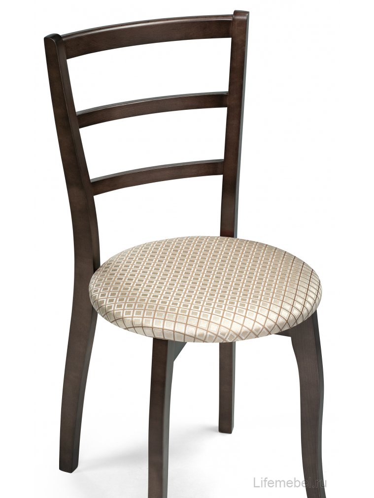 Деревянный стул Сода орех / камелия ромб