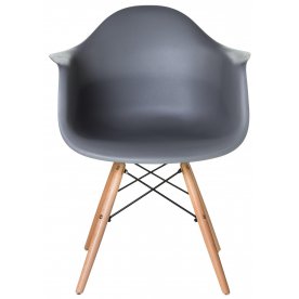 Деревянный стул Daw светлый бук / тёмно-серый GR-04