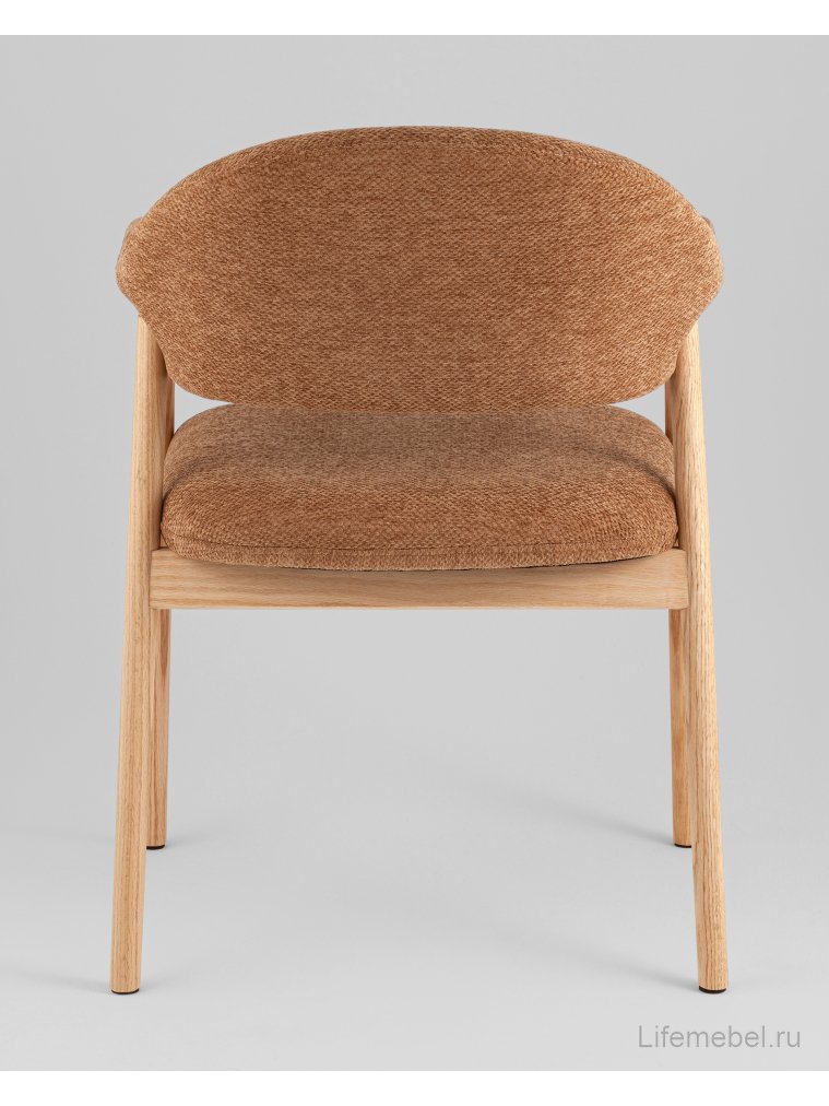 Деревянный стул Сави шенилл терракотовый