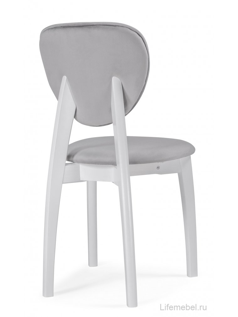 Деревянный стул Вакимо ткань tenerife silver / белый