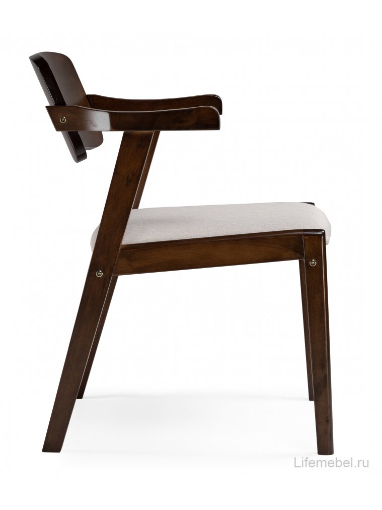 Деревянный стул Velma dirty oak / light beige