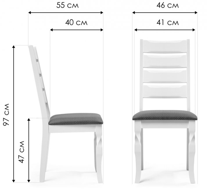 Деревянный стул Vengen 01 butter white / brown