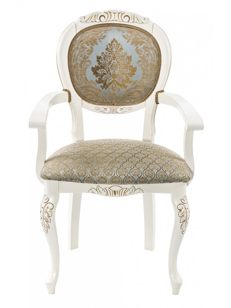 Кресло Adriano 2 молочный с патиной