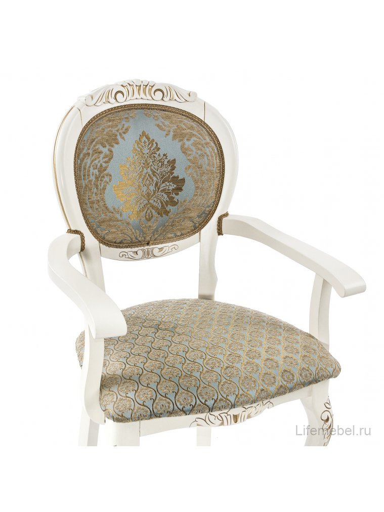 Кресло Adriano 2 молочный с патиной