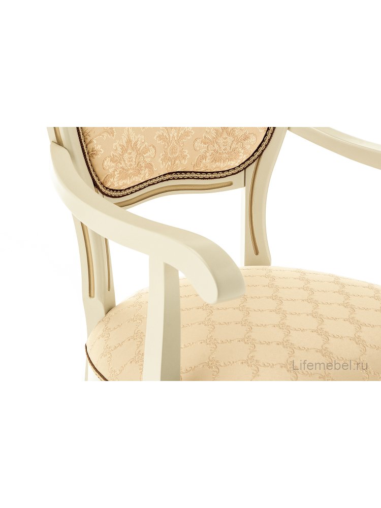 Кресло Лауро патина золото / бежевый
