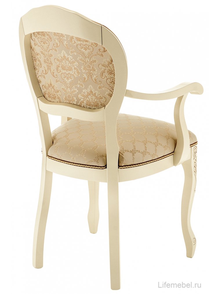 Кресло Лауро патина золото / бежевый