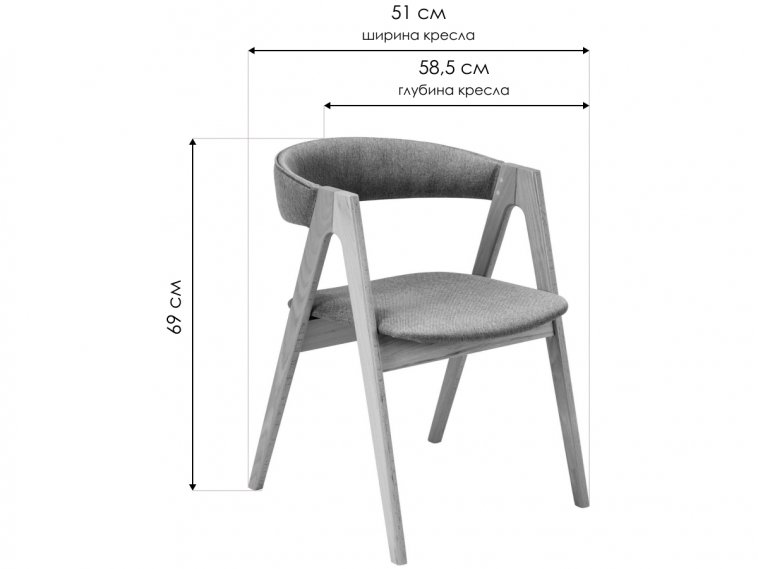 Кресло Kaede блю