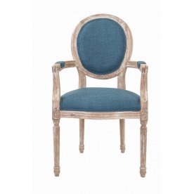 Мягкий стул с подлокотниками Diella Blue