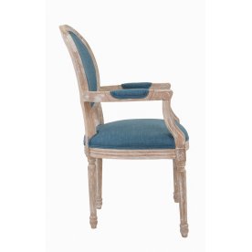 Мягкий стул с подлокотниками Diella Blue
