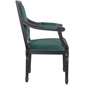 Мягкий стул с подлокотниками Runako Green